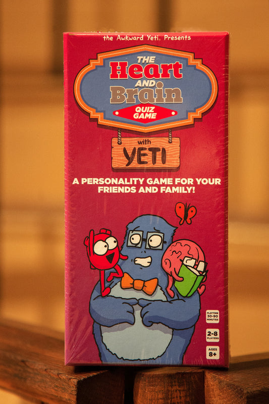 Heart and Brain Quiz Game with Yeti