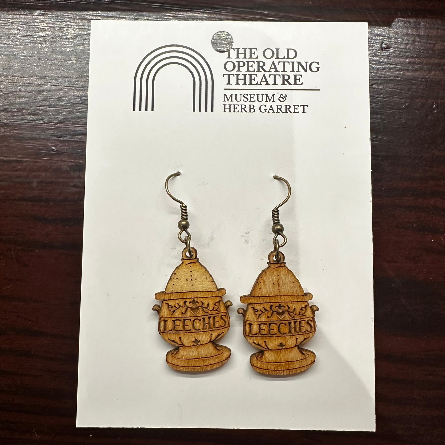 Leech Jar Dangle Earrings