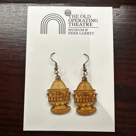 Leech Jar Dangle Earrings