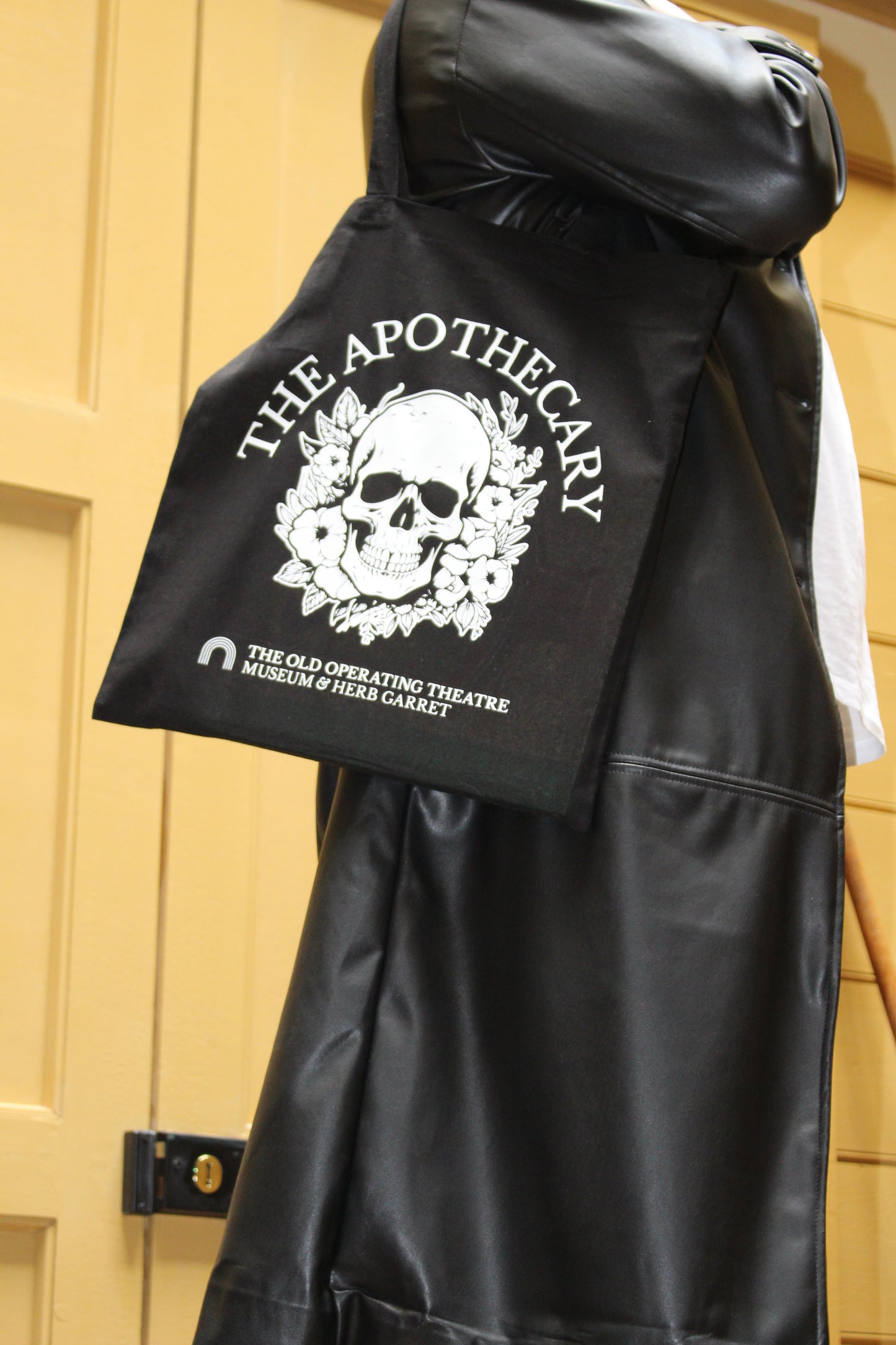 Apothecary Black Tote Bag