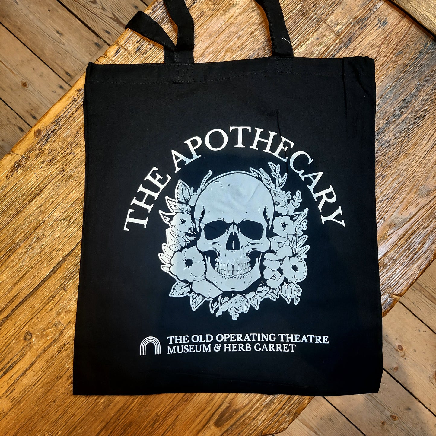Apothecary Black Tote Bag