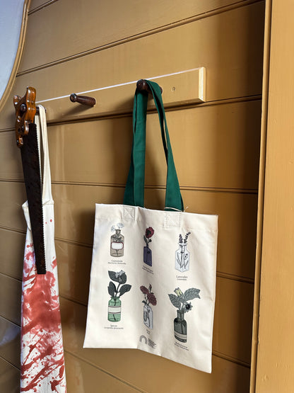 Herbal Apothecary Bottle Tote Bag