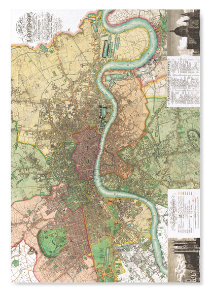 London (1827): A4 Art Print